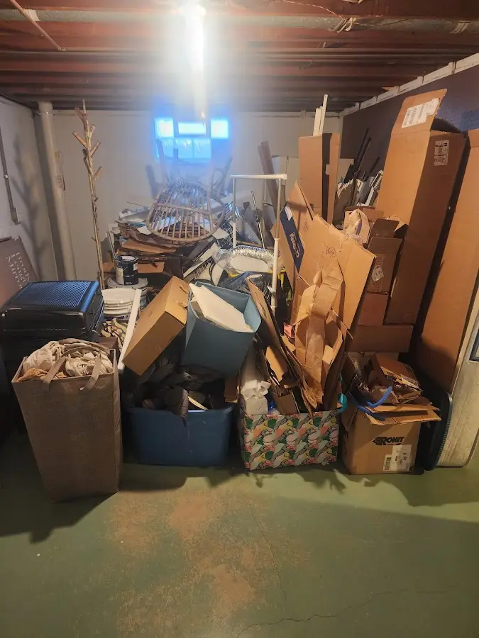 Roll-off dumpster container at job site for Yard Waste Dumpster Rental in Cutten